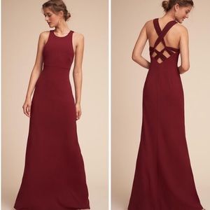 BHLDN Burgandy Maxi Dress
